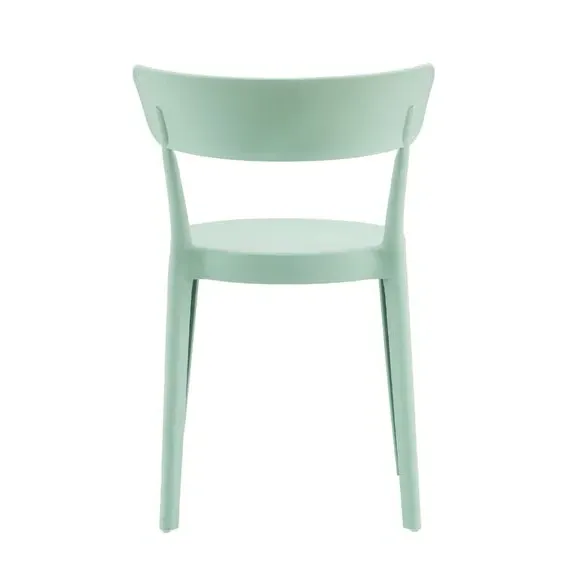 Bistro Dining Chair Stackable - Green, Plastic