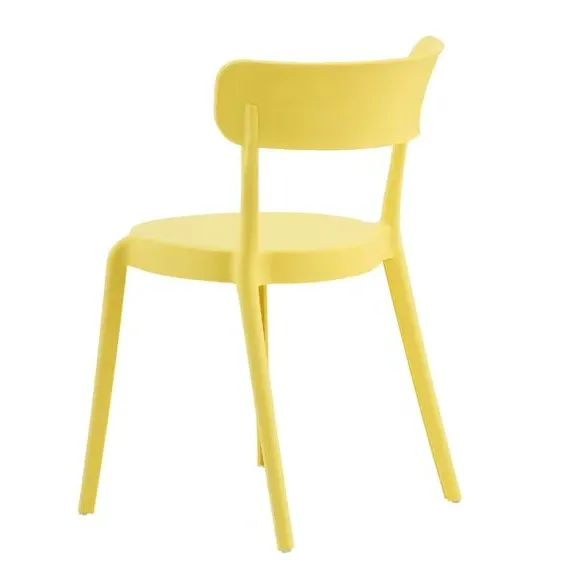 Bistro Dining Chair Stackable - Yellow, Plastic