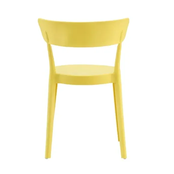 Bistro Dining Chair Stackable - Yellow, Plastic