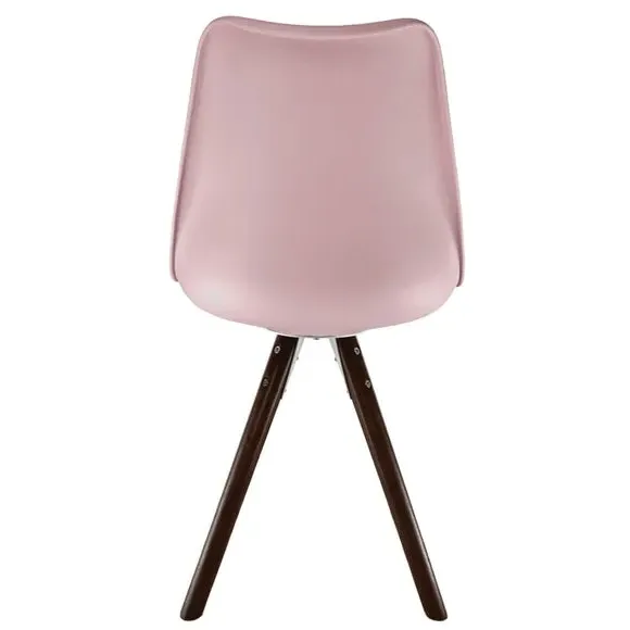 Dining Chair with Pyramid Legs - Blush, Plastic