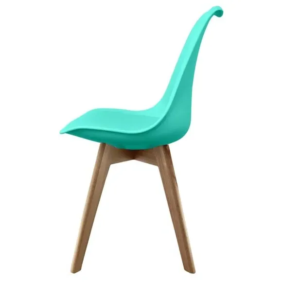 Dining Chair with Removable Pad - Aqua, Plastic