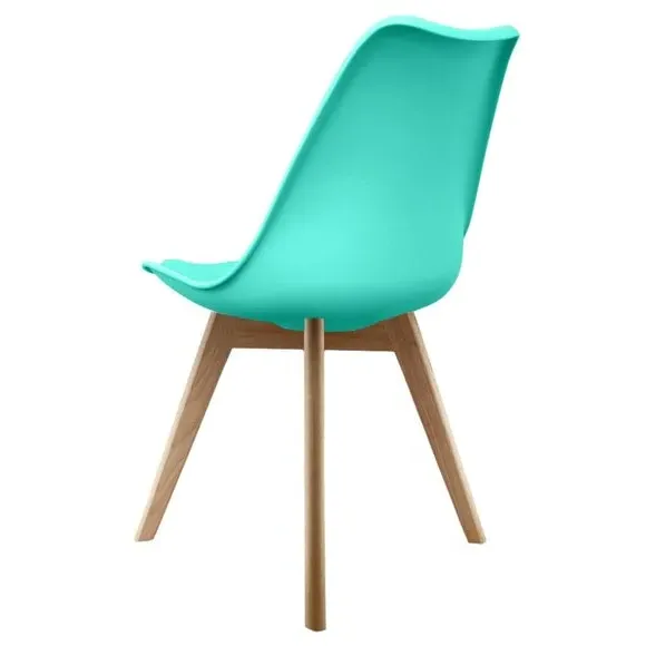 Dining Chair with Removable Pad - Aqua, Plastic