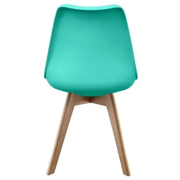Dining Chair with Removable Pad - Aqua, Plastic