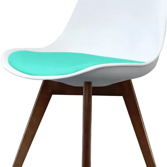 Dining Chair with Removable Pad - Aqua, Plastic