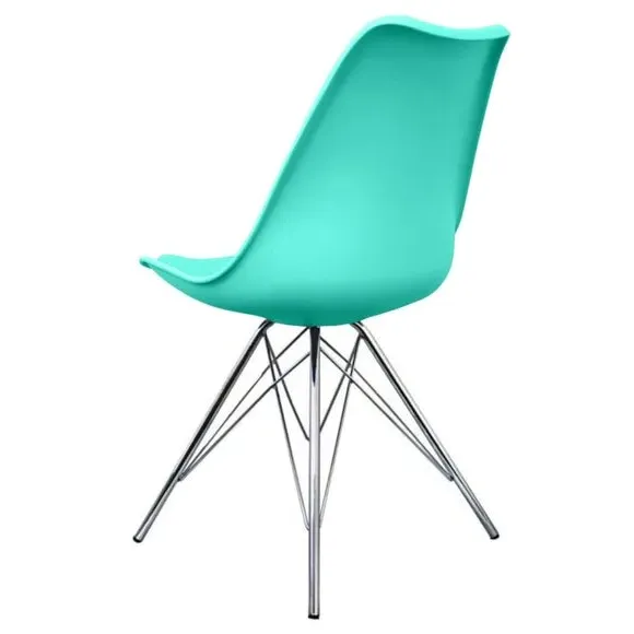 Dining Chair with Removable Pad - Aqua, Plastic