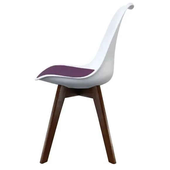 Dining Chair with Removable Pad - Aubergine, Plastic