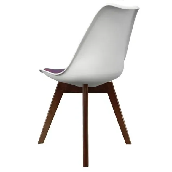 Dining Chair with Removable Pad - Aubergine, Plastic