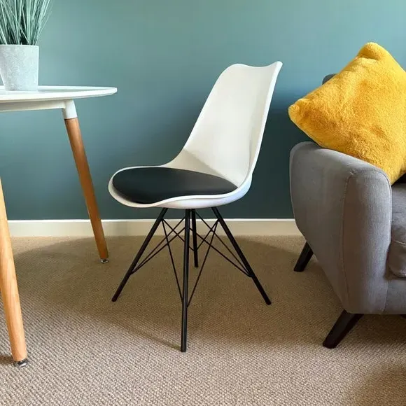 Dining Chair with Removable Pad - Black
