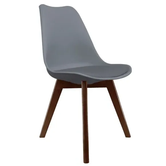 Dining Chair with Removable Pad - Dark Grey, Plastic