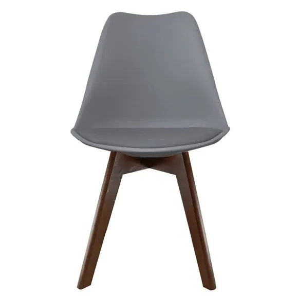 Dining Chair with Removable Pad - Dark Grey, Plastic