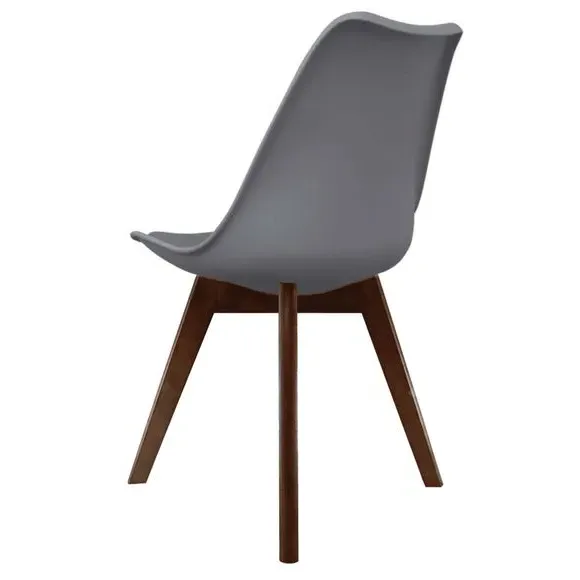 Dining Chair with Removable Pad - Dark Grey, Plastic