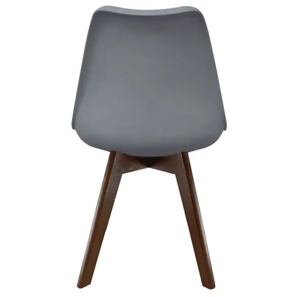 Dining Chair with Removable Pad - Dark Grey, Plastic
