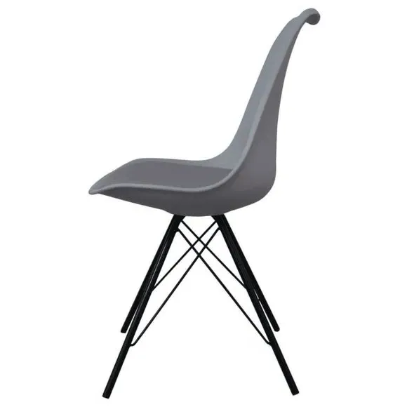 Dining Chair with Removable Pad - Dark Grey, Plastic