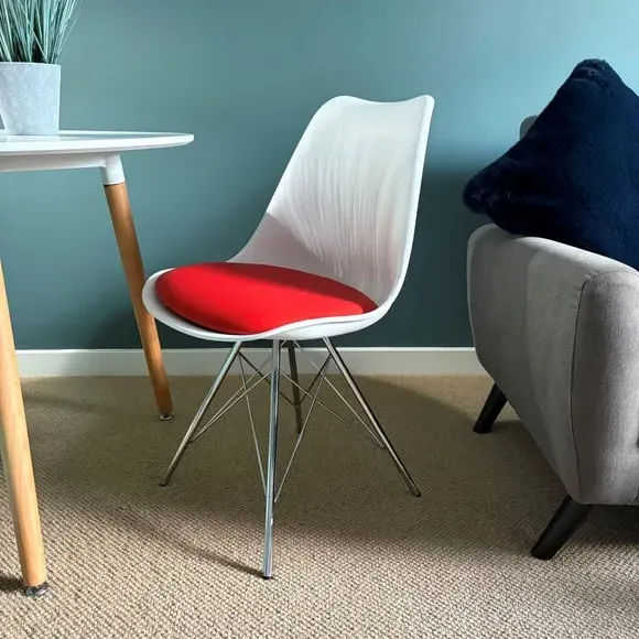 Dining Chair with Removable Pad - Red