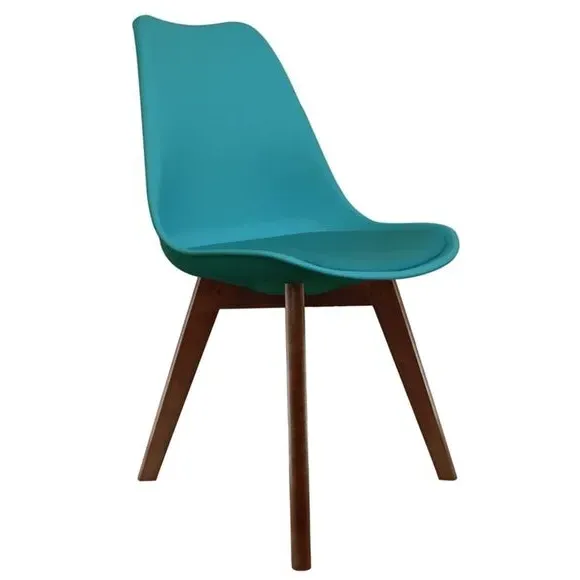 Dining Chair with Removable Pad - Teal, Plastic