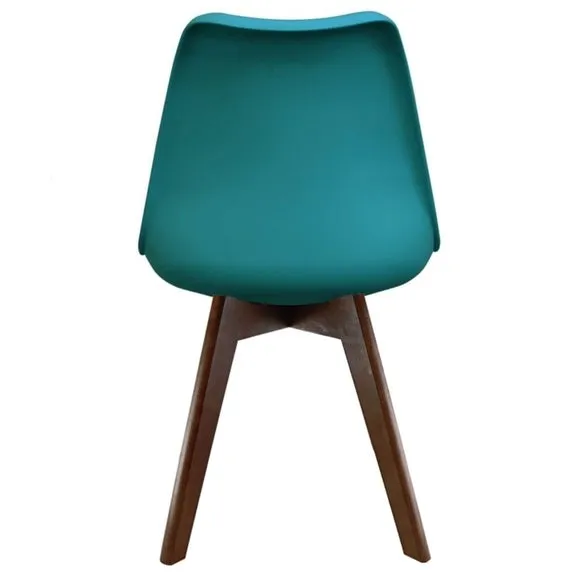 Dining Chair with Removable Pad - Teal, Plastic