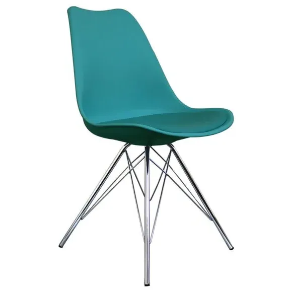 Dining Chair with Removable Pad - Teal, Plastic