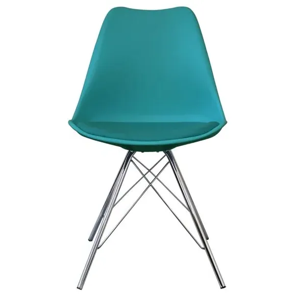 Dining Chair with Removable Pad - Teal, Plastic
