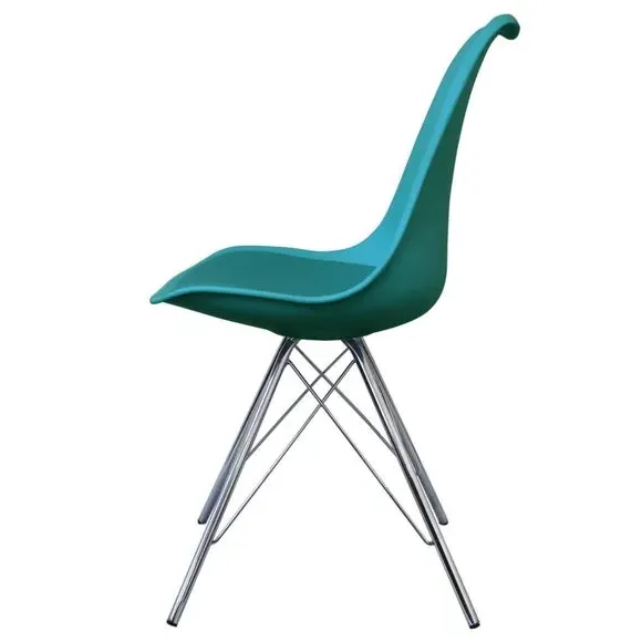 Dining Chair with Removable Pad - Teal, Plastic