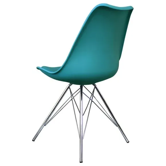 Dining Chair with Removable Pad - Teal, Plastic