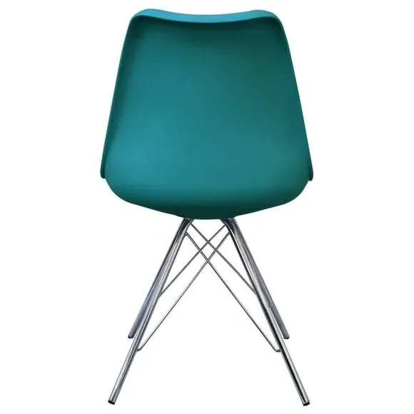 Dining Chair with Removable Pad - Teal, Plastic