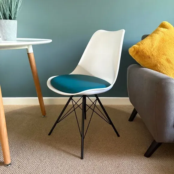 Dining Chair with Removable Pad - Teal