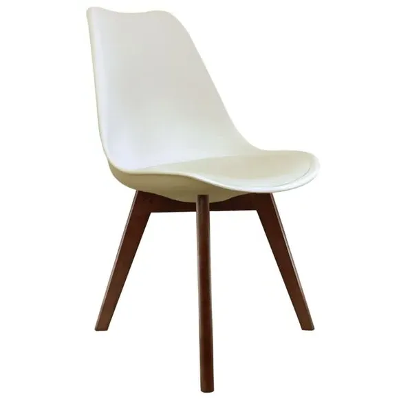 Dining Chair with Removable Pad - Vanilla, Plastic