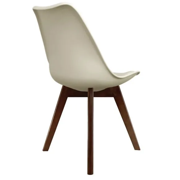 Dining Chair with Removable Pad - Vanilla, Plastic