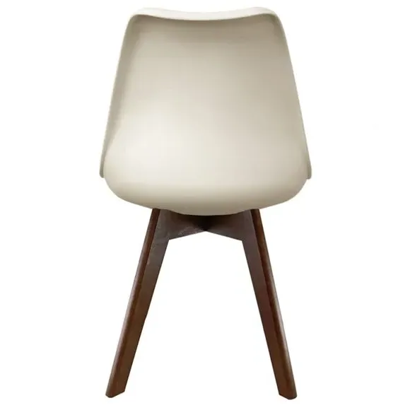 Dining Chair with Removable Pad - Vanilla, Plastic