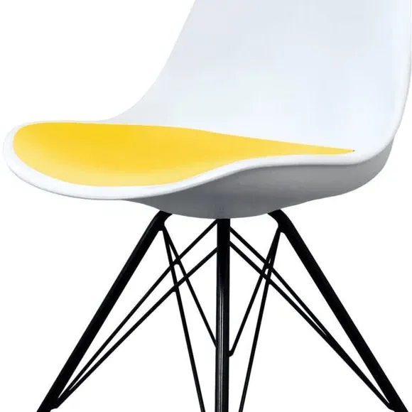 Dining Chair with Removable Pad - Yellow