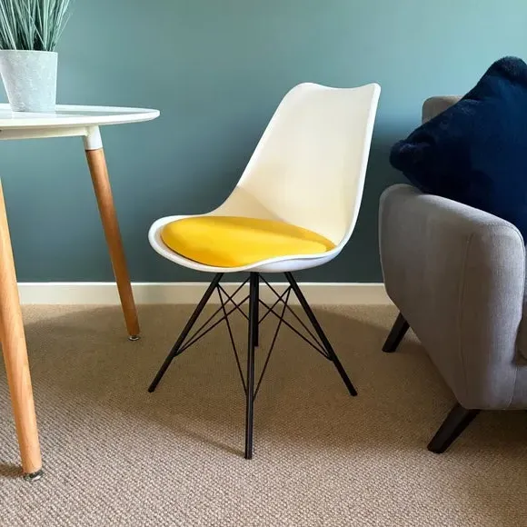 Dining Chair with Removable Pad - Yellow