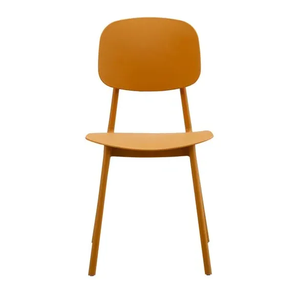 Stackable Dining Chair - Mustard, Plastic
