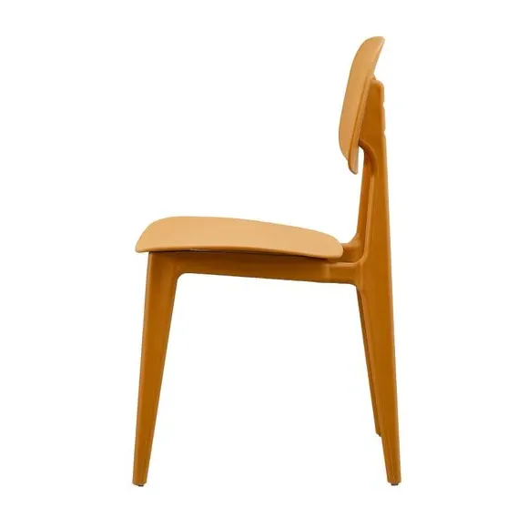 Stackable Dining Chair - Mustard, Plastic