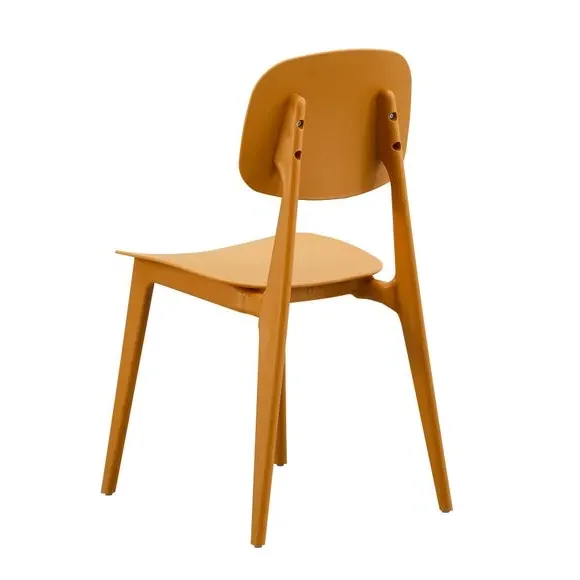 Stackable Dining Chair - Mustard, Plastic