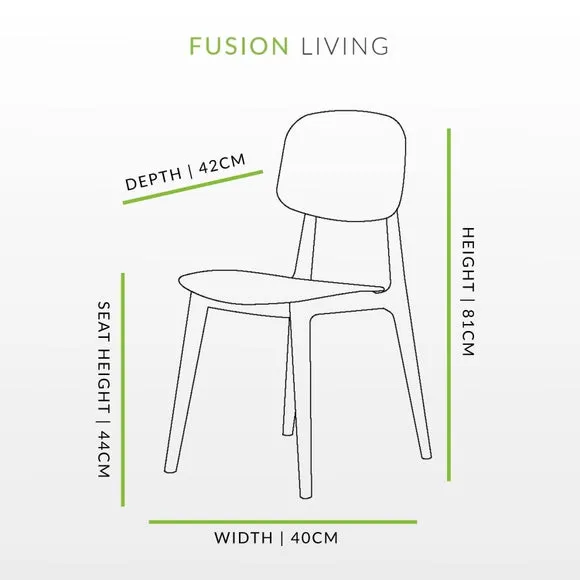 Stackable Dining Chair - Mustard, Plastic