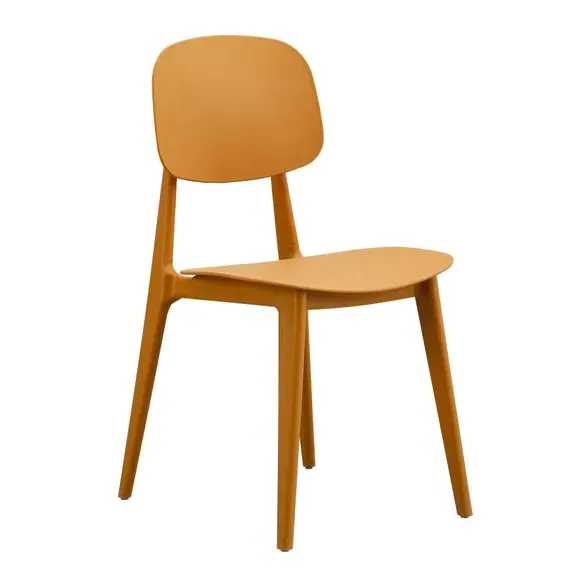 Stackable Dining Chair - Mustard, Plastic image