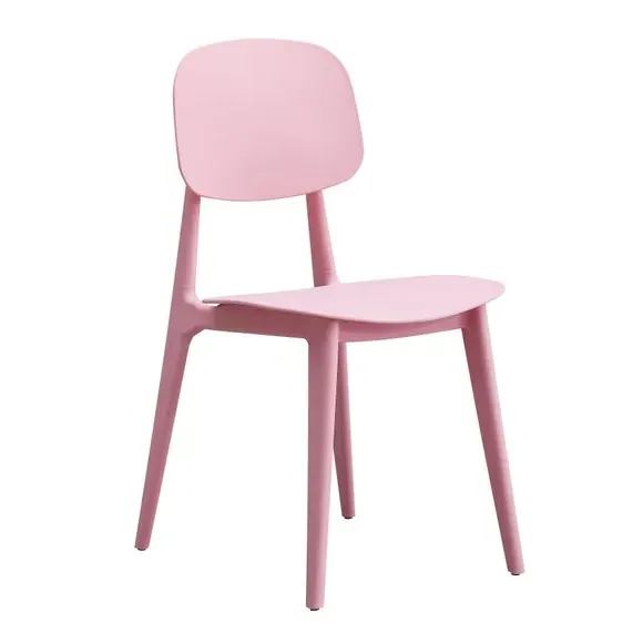 Stackable Dining Chair - Pink, Plastic