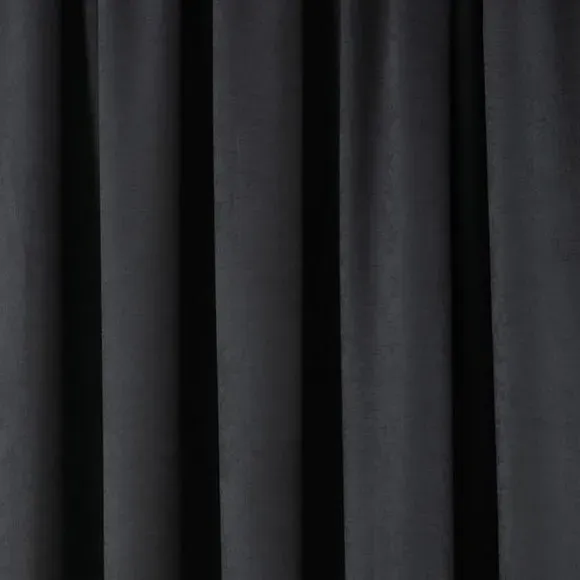 Pencil Pleat Curtains with Dim Out - Black