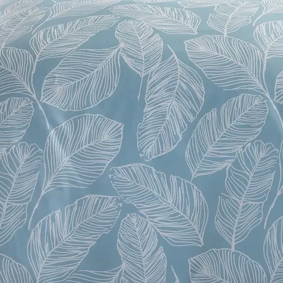 Reversible Duvet Cover Set - Duck Egg, Polycotton