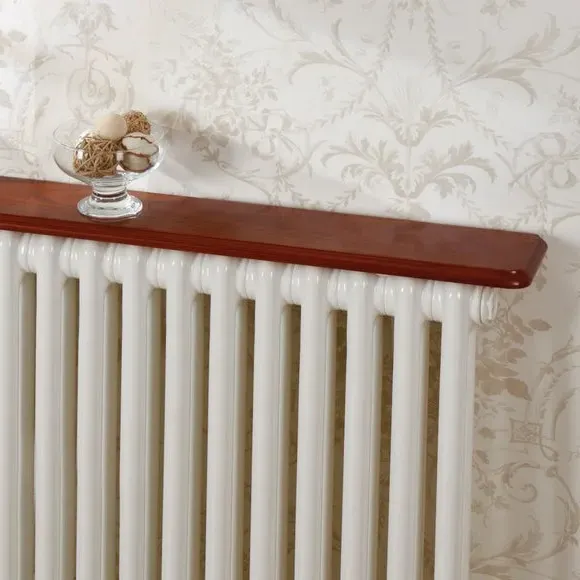Radiator Shelf with Brackets - Natural, Oak Effect