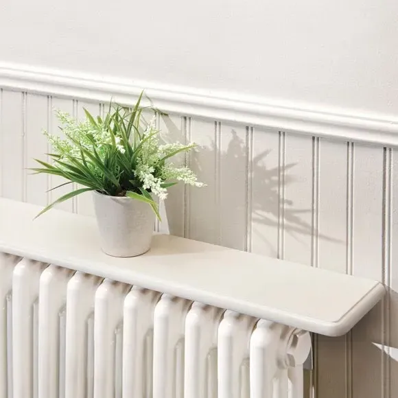 Radiator Shelf with Brackets - White image