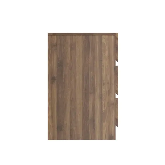 3-Drawer Bedside Table - Walnut, Wood Effect