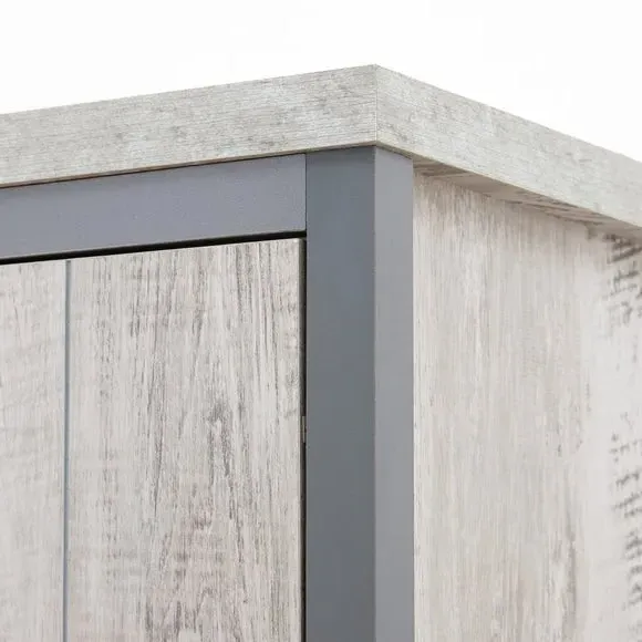 3-Piece Bedroom Set with Storage - Grey