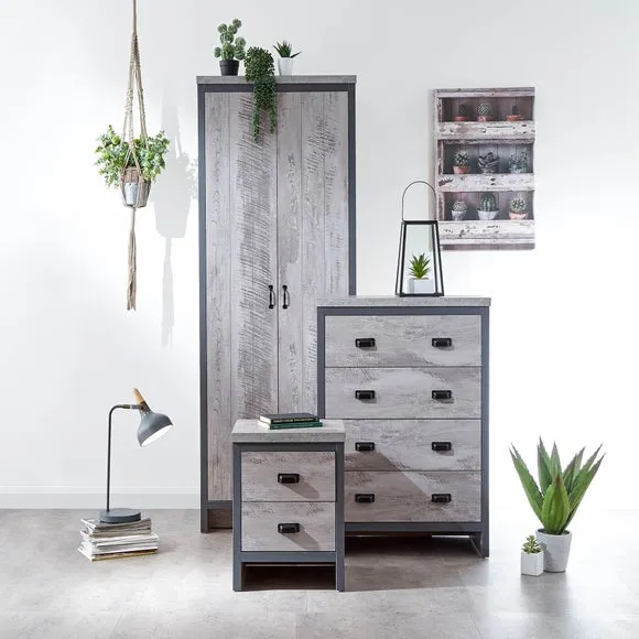 3-Piece Bedroom Set with Storage - Grey image