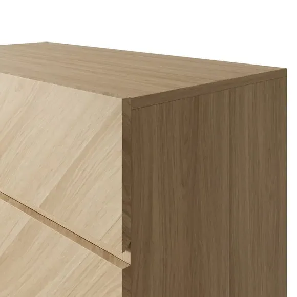 4-Drawer Chest with Parquet Front - Oak