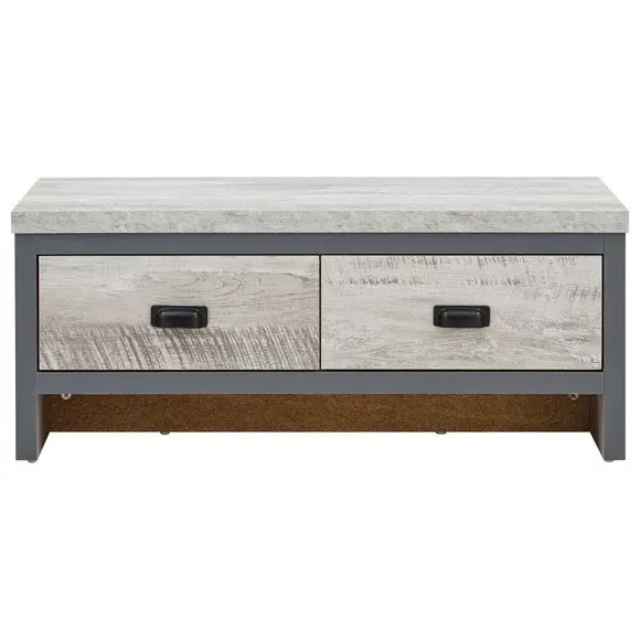 Coffee Table with Drawers - Grey, Wood Effect