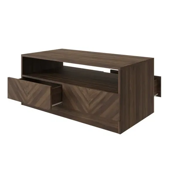 Coffee Table with Storage - Walnut, Wood-Effect