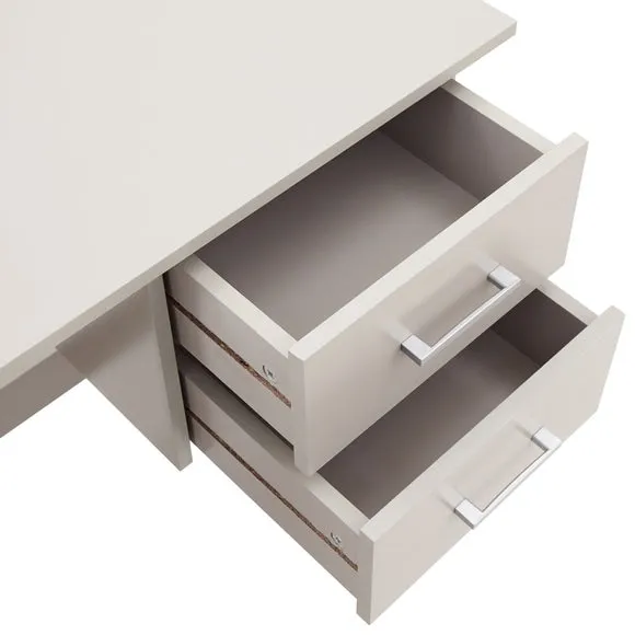 Compact Desk with Storage - Grey, Paper Foil