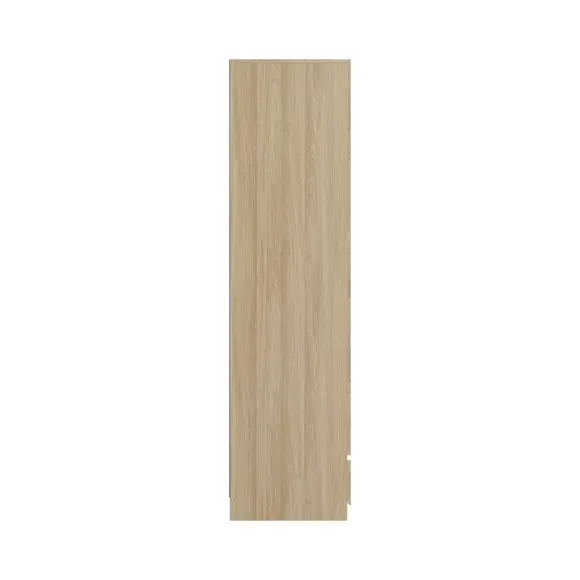 Double Wardrobe with Drawer - Oak, Wood Effect