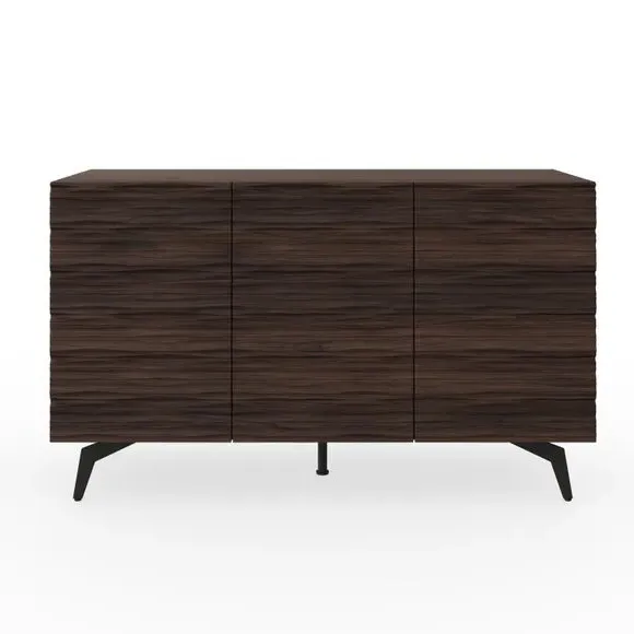 Large Sideboard with Wave Texture - Walnut